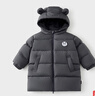 童泰（TONGTAI）寶寶羽絨服外套冬季兒童衣服男女童外出中長(cháng)款連帽上衣鴨絨服 深灰 110 曬單實(shí)拍圖