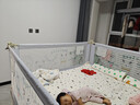 AOTGSSE愛(ài)蒂遜三面床圍欄嬰兒童床擋板床上防摔床圍擋安全護欄床邊床護欄 淺灰卡通動(dòng)物 三面裝 【更安全】 1.8米床【1.8+2.0+2.0】穩固無(wú)縫 曬單實(shí)拍圖