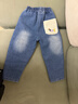 迪士尼（DISNEY）兒童牛仔褲一體羊駝絨加絨加厚褲子男女童同款長(cháng)褲寶寶冬天褲子潮 藍色加絨加厚小狗牛仔褲 110 曬單實(shí)拍圖