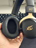 承策適用iKF V11 Pro耳罩V11  V11Max耳機套7.1四模頭戴式游戲電競耳機罩降噪隔音海綿墊舒適耳麥配件 【蛋白皮】黑色加厚拼接耳套【同金士頓】 曬單實(shí)拍圖