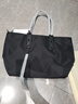 CRISP KERREIN香港品牌托特包女大容量單肩包大包女包購物袋韓版時(shí)尚百搭旅行包 黑色9591 曬單實(shí)拍圖