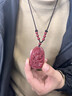 紀梵蒂 GEFIODEY高含量朱砂保真紫金砂天然正品本命佛吊墜男女款馬年本命年禮物 【屬鼠】千手觀(guān)音 大號 曬單實(shí)拍圖