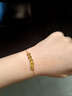 中國黃金（CHINA GOLD）碎碎冰錢(qián)多多黃金手鏈女足金五帝錢(qián)生日禮物送女朋友老婆 足金手鏈【金重約3.7g】 曬單實(shí)拍圖