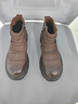 夢(mèng)特嬌棉鞋男鞋春季新款加絨加厚保暖切爾西靴男士軟底防滑高幫休閑皮鞋 棕色 【標準皮鞋碼】 41 (255mm) 曬單實(shí)拍圖