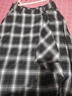 太平鳥(niǎo)女裝半身裙格子秋季長(cháng)裙不規則飄逸傘裙長(cháng)款 黑色 L 曬單實(shí)拍圖