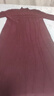 【特價(jià)撿漏】皮爾卡丹高檔女裝高端優(yōu)雅氣質(zhì)裝羊絨長(cháng)款毛衣裙過(guò)膝寬松中年純色連衣裙秋冬顯瘦減齡 酒紅 小碼 M 建議90斤-120斤 曬單實(shí)拍圖