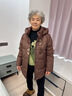 唐致中老年羽絨服女短款新中式媽媽冬季外套60歲老人奶奶太太加厚冬裝 【新國標90絨】咖色 3XL 【建議121-135斤】送運費險 曬單實(shí)拍圖