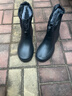 品之德 加絨保曖雨鞋雨靴水靴 EVA輕便防滑耐磨水鞋防寒靴雪地靴雪地靴 耐油弱酸堿勞保鞋 黑色 44 曬單實(shí)拍圖