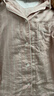 無(wú)印良品（MUJI）女式 無(wú)側縫雙層紗織 睡衣 家居服套裝  粉紅色條紋5A L 曬單實(shí)拍圖