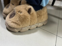 卡皮巴拉冬季兒童包跟棉鞋保暖居家毛毛EVA底防滑中小童寶寶棉拖 升級版環(huán)保材質(zhì)淺咖色 12 36/37碼（適合35/36腳穿） 曬單實(shí)拍圖