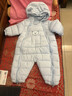 G.DUCKKIDS品牌嬰兒男女童連體羽絨棉服秋冬季0-1-2-3歲小童加厚款外出爬服 藍色 80cm 建議4-9個(gè)月14-18斤 曬單實(shí)拍圖