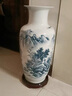 晟煦景德鎮陶瓷名師手繪大號花瓶青花山水客廳電視柜中式落地插花擺件 高吳國軍名師手繪《江南山色》+底座 72cm 曬單實(shí)拍圖