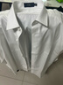 杉杉【200支DP免燙】長(cháng)袖白襯衫男四季款高端商務(wù)純色純棉抗皺襯衣服 曬單實(shí)拍圖
