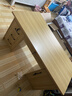 生態(tài)板全實(shí)木書(shū)桌學(xué)生電腦桌家用木桌寫(xiě)字臺帶抽屜1.2米小辦公桌 生態(tài)板柚木色1.2米（辦公桌） 曬單實(shí)拍圖