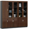 辦公文件柜資料柜檔案公司辦公室書(shū)柜板式木質(zhì)柜子組合老板背景柜 5門(mén)文件柜2.0*0.4*2米【胡桃色】 曬單實(shí)拍圖