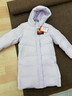 李寧童裝兒童羽絨服女童冬季新款連帽中長(cháng)款防風(fēng)保暖女孩子羽絨外套 云中紫-鴨絨85% 170 曬單實(shí)拍圖