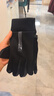 南極人騎車(chē)手套女冬季保暖防風(fēng)防寒加絨觸屏騎行手套女N2E2X851682 黑色 曬單實(shí)拍圖