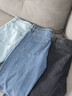 優(yōu)衣庫男裝女裝寬松直筒牛仔褲/水洗產(chǎn)品25秋冬新款479322 479322/08深灰色 32 /170/82A 曬單實(shí)拍圖