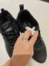 特步運動(dòng)鞋男鞋跑步鞋冬季加絨皮面防水輕便減震休閑慢跑鞋棉鞋黑色 曬單實(shí)拍圖