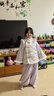 旗鉑漢服女童冬2025新款兒童新國風(fēng)古風(fēng)唐裝套裝冬裝 長(cháng)寧月兔紫 140 曬單實(shí)拍圖
