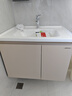 九牧（JOMOO）浴室柜 陶瓷一體盆抗菌洗臉盆柜組合淡藕色70cm A2741-13AX-5 曬單實(shí)拍圖