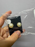 AJIDOU阿吉豆爆款仿珍珠耳釘925銀針精致百搭正圓大珍珠生日米白12mm 曬單實(shí)拍圖