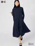 優(yōu)衣庫合作款/女裝半拉鏈連衣裙/無(wú)袖裙子25秋冬新款480639 69 藏青色 L /160/88A 曬單實(shí)拍圖