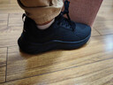 特步（XTEP）女鞋防水皮面跑步鞋春夏季跑鞋學(xué)生休閑鞋子戶(hù)外黑色減震運動(dòng)鞋女 黑色【防水皮面】-推薦 38 曬單實(shí)拍圖