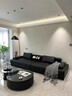 勞倫斯真皮沙發(fā)意式極簡(jiǎn)大小戶(hù)型設計師客廳家用黑色皮藝直排沙發(fā) 全柰迪芬真皮+海綿+乳膠+實(shí)木框架 【3.6*0.98米】分體直排沙發(fā) 曬單實(shí)拍圖