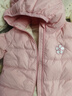 笛莎（DEESHA）童裝女童羽絨服2025秋冬新款兒童連帽保暖輕薄羽絨外套女寶寶小童 千禧粉 120 【充絨量：48.4g】 曬單實(shí)拍圖