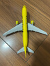 IGIFTFIRE空客a320精神航空飛機模型帶輪子帶燈仿真靜態(tài)航模民航客機擺件 20厘米合金帶起落架+停機坪 曬單實(shí)拍圖