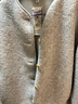 優(yōu)衣庫女裝男裝仿羊羔絨搖粒絨休閑開(kāi)衫長(cháng)袖寬松外套冬新款479616 02 淺灰色 S /155/80A 曬單實(shí)拍圖