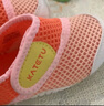 卡特兔學(xué)步鞋童鞋男童夏季女童洞洞鞋軟底網(wǎng)面寶寶鞋透氣幼兒園室內鞋 橙粉白 24 內長(cháng)14.5cm  腳長(cháng)13.6-14.2 曬單實(shí)拍圖