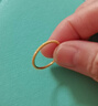 金至尊（3DG Jewellery）實(shí)心足金999戒指黃金磨砂戒指送女友自戴生日禮物計價(jià) 14號1.86克（配珠寶禮盒） 曬單實(shí)拍圖