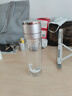 【京東物流】雙層玻璃杯單手按壓彈蓋男士杯子商務(wù)車(chē)載茶杯水杯 月光銀350ml1只 曬單實(shí)拍圖