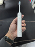 力博得電動(dòng)牙刷新一代掃振聲波牙刷清潔不打牙送男友/送女友生日禮物情侶款電動(dòng)牙刷S7霜華白 曬單實(shí)拍圖