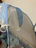 名享優(yōu)品兒童嬰兒床蚊帳帳篷蒙古包全罩式通用bb床寶寶蚊帳罩免安裝可折疊 寬75長(cháng)160 單大門(mén)全底藍色 曬單實(shí)拍圖
