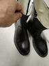 SIMERICC全牛皮短馬靴男士 中筒騎士馬術(shù)靴 保暖雪地毛靴 摩托真皮男靴切爾西靴大碼DX92 黑色單靴 39 曬單實(shí)拍圖