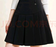 Halo Queen半身裙女新款百褶裙高腰顯瘦遮肉百搭A字JK裙子短裙H143B2004 曬單實(shí)拍圖