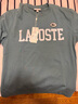 LACOSTE法國鱷魚(yú)男裝撞色印花白底徽標細節休閑棉質(zhì)圓領(lǐng)T恤|TH7411 IY4/靜謐藍 M 4 /175 曬單實(shí)拍圖