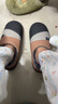 樂(lè )拖彩拼 棉拖鞋男士冬季居家室內保暖防滑情侶PU防水厚底踩屎感棉拖 曬單實(shí)拍圖