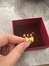 周大生蝴蝶結在逃公主女戒黃金戒指足金婚戒送女友生日禮物 12號1g 曬單實(shí)拍圖