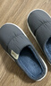 潔麗雅（Grace）防水棉拖鞋男士秋冬季室內居家加絨保暖防滑厚底踩屎感情侶棉拖女 曬單實(shí)拍圖
