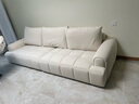 林氏家居奶油風(fēng)布藝沙發(fā)客廳2025新款泡芙沙發(fā)貓抓布家具小戶(hù)型沙發(fā)TBS175 【2.98米|貝母白】12防抗菌貓抓布 曬單實(shí)拍圖