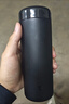 米家 保溫杯 316不銹鋼水杯 男女士杯子 大容量茶杯便攜 350ml黑色 曬單實(shí)拍圖