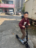 帝百倫滑板車(chē)成人代步兒童青少年通勤滿(mǎn)配款黑【雙剎+雙減震+折疊】 曬單實(shí)拍圖