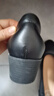 駱駝舒適女鞋工作鞋婚鞋瑪麗珍小皮鞋粗跟單鞋 P23S155021 黑色 36 曬單實(shí)拍圖