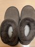 日本羊皮毛一體防水雪地靴女冬季短筒厚底防滑加厚雪地鞋情侶短靴 灰色平底(3cm) 35 曬單實(shí)拍圖