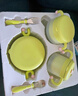 babycare兒童餐具輔食碗注水保溫碗不銹鋼叉勺寶寶吃飯喝水?huà)雰褐軞q禮盒綠 曬單實(shí)拍圖