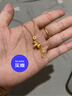 老廟黃金馬上有錢項(xiàng)鏈生肖馬金幣銅錢流蘇足金童趣木馬調(diào)節(jié)套鏈送女友 約7.23g 曬單實(shí)拍圖